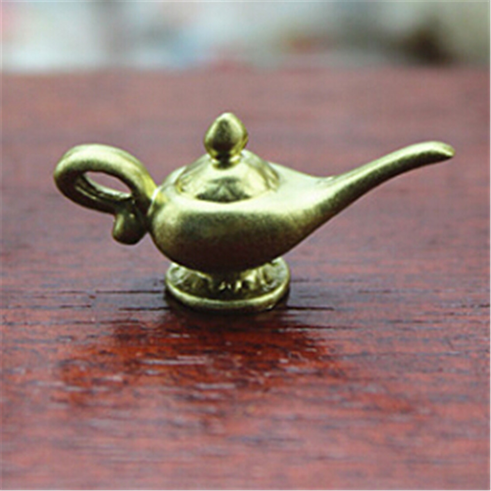 Kitchen Gadgets Gold - 1:12 Dollhouse Miniature Mini Gold Teapot