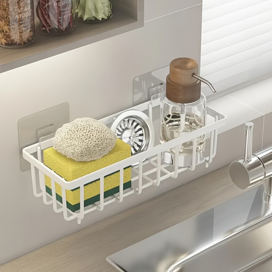 Kitchen Gadgets Holder - Easy-to-Install Kitchen Sink Organizer, No Drilling