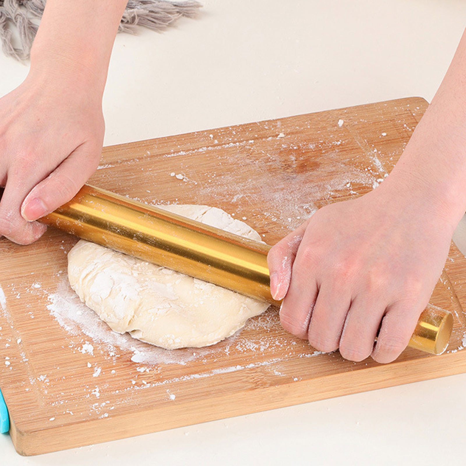 Kitchen Gadgets Gold - Gold Rolling Pin Baking Tool Cookies