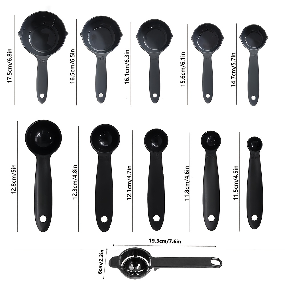 11pcs Plastic Measuring Cups&E - đánh giá và giá Egg Separator Tool