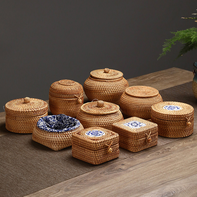 Handwoven Rattan Storage Box W - đánh giá và giá Kitchen Gadgets In Japan