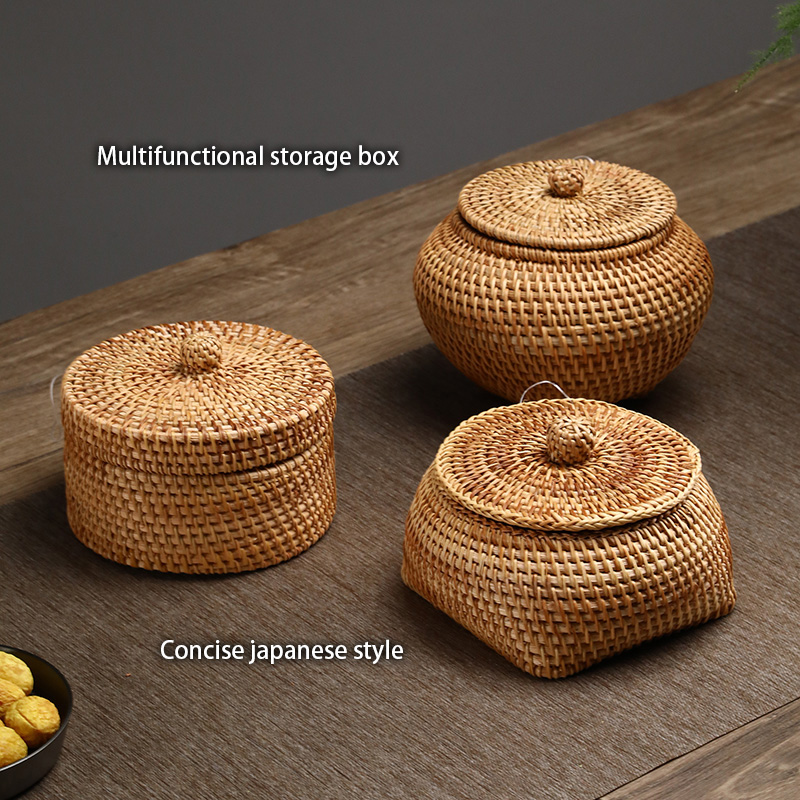 Handwoven Rattan Storage Box W - đánh giá và giá Kitchen Gadgets In Japan