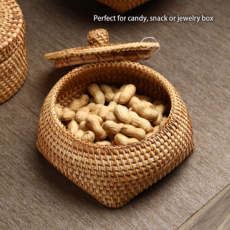 Handwoven Rattan Storage Box W - đánh giá và giá Kitchen Gadgets In Japan