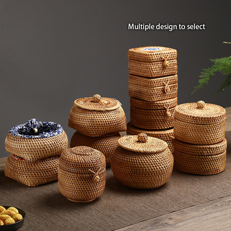 Handwoven Rattan Storage Box W - đánh giá và giá Kitchen Gadgets In Japan