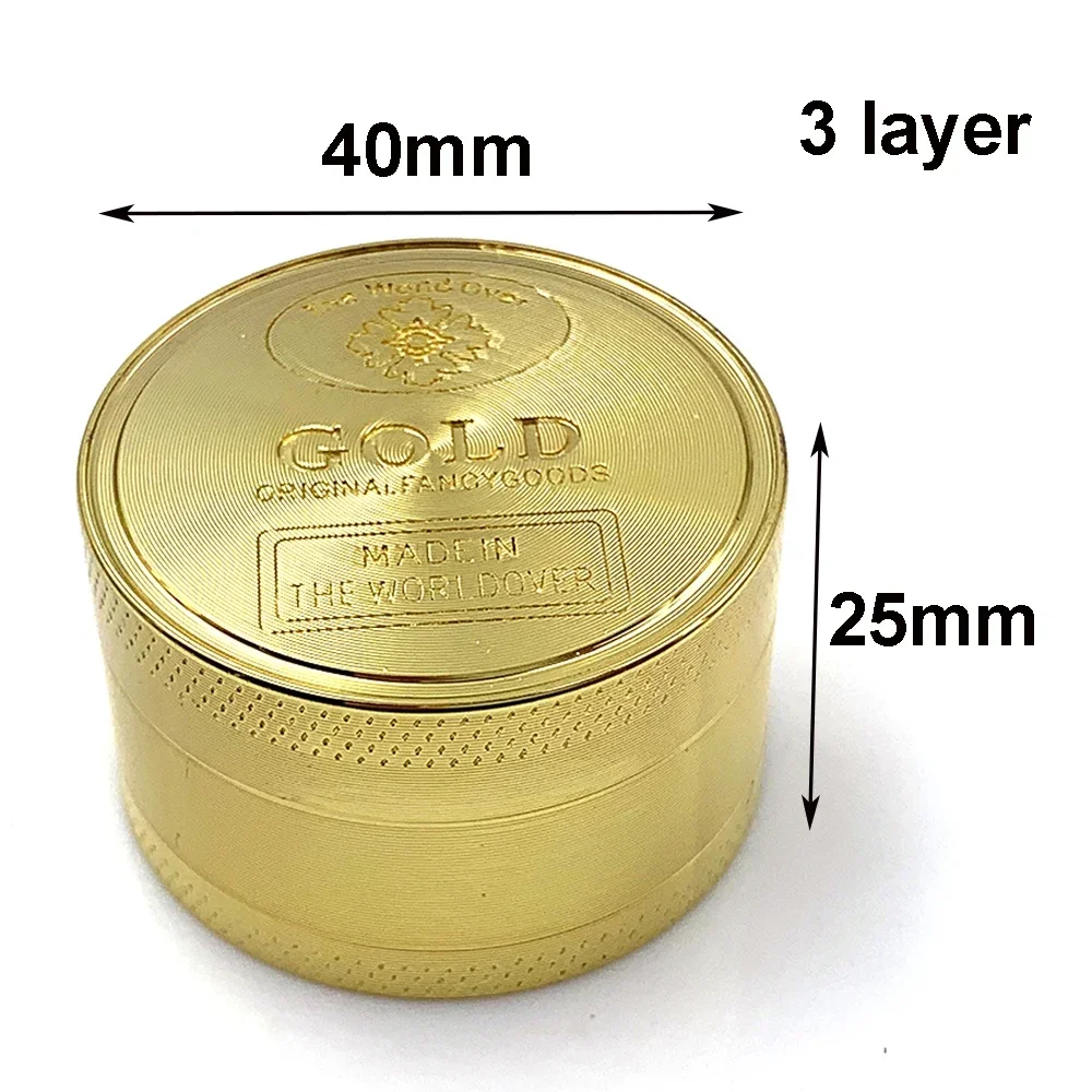 Herb Grinder 3/4 Parts Zinc Al - đánh giá và giá Kitchen Gadgets Gold