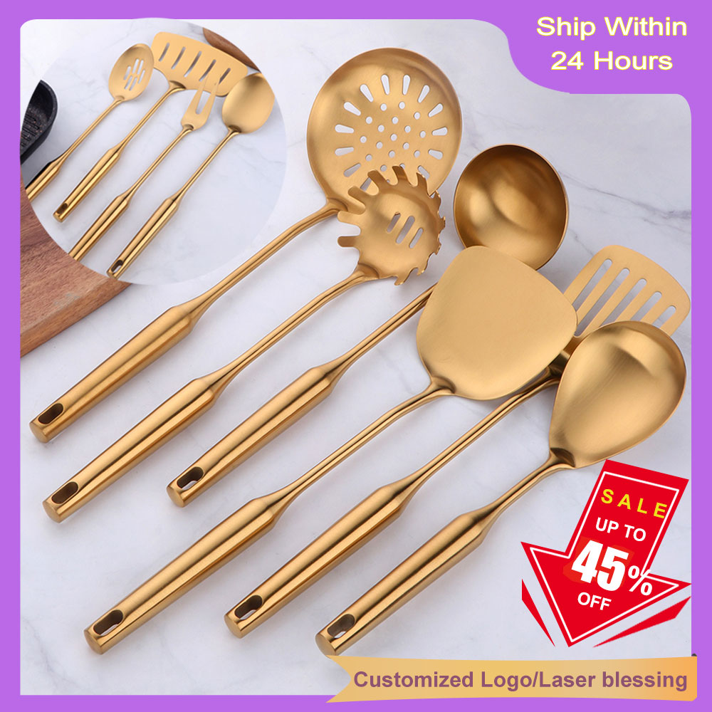 Vàng Nồi Nấu Inox Dụng Cụ Thìa - đánh giá và giá Kitchen Gadgets Gold