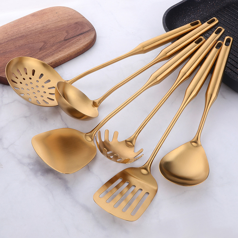 Vàng Nồi Nấu Inox Dụng Cụ Thìa - đánh giá và giá Kitchen Gadgets Gold
