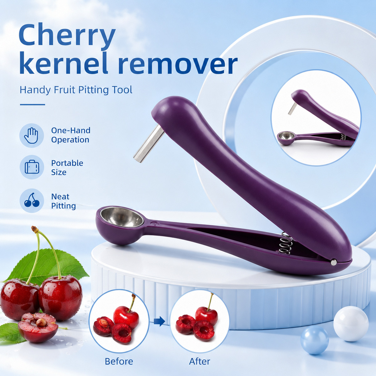 Cherry Kernel Remover Handheld - đánh giá và giá Cherry Pitter Tool
