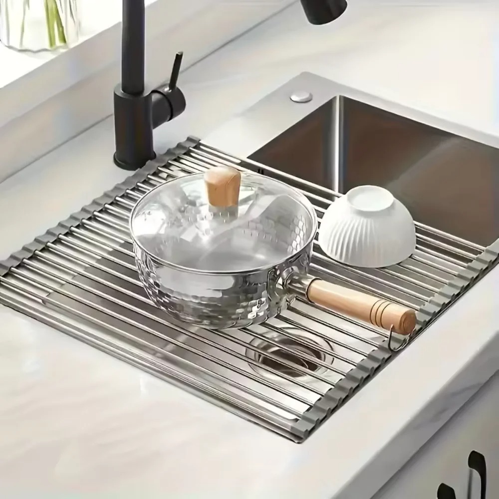 Rollable Foldable Stainless St - đánh giá và giá Kitchen Gadgets Holder