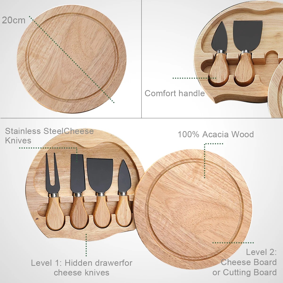 Cheese Knives Set for Charcute - đánh giá và giá Kitchen Gadgets In Japan