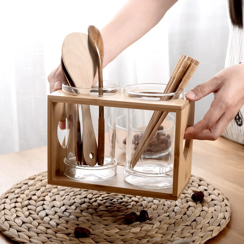 Utensils Conatiner Holder Glas - đánh giá và giá Kitchen Gadgets In Japan
