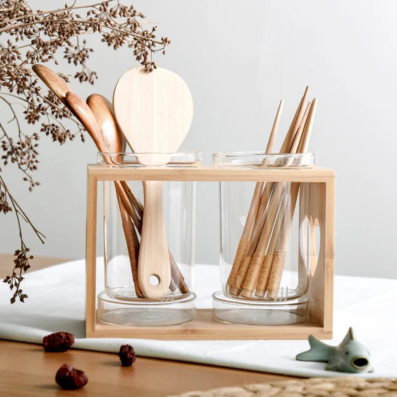 Utensils Conatiner Holder Glas - đánh giá và giá Kitchen Gadgets In Japan