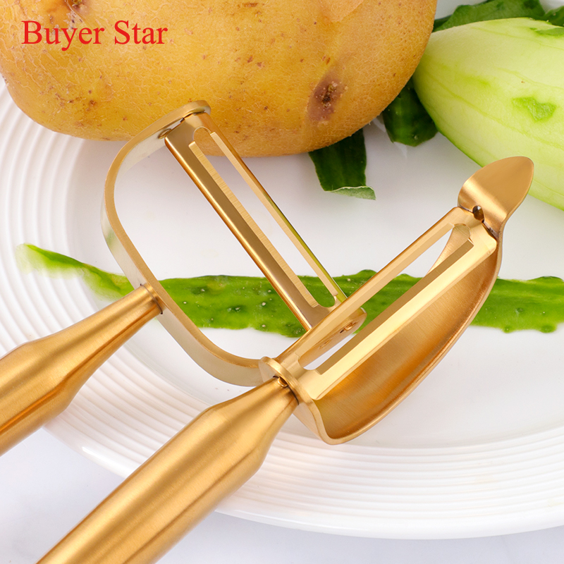 Vàng Mới Cụ Gọt Vỏ Trái Cây In - đánh giá và giá Kitchen Gadgets Gold
