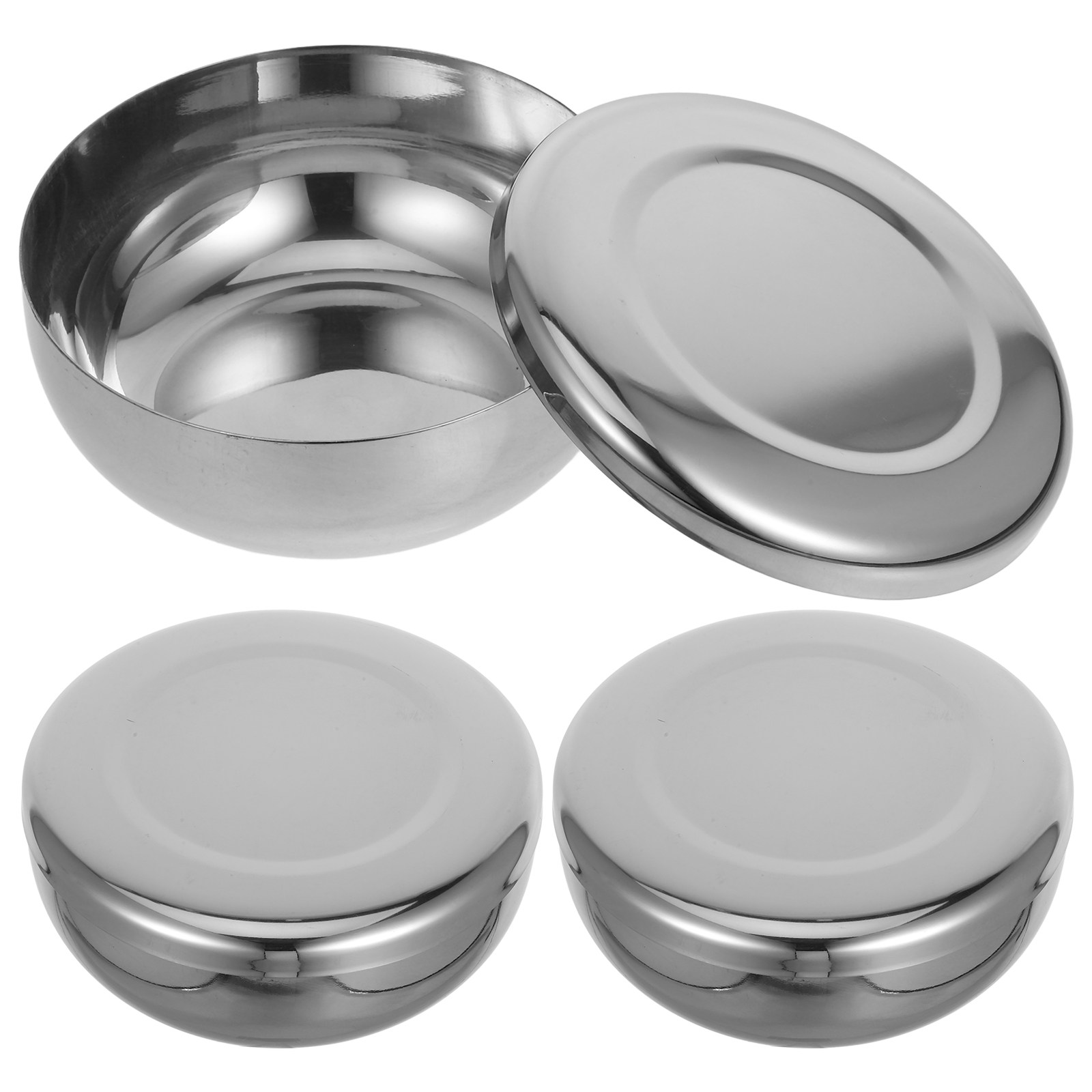 3Pcs Stainless Steel Rice Bowl - đánh giá và giá Kitchen Gadgets Gold