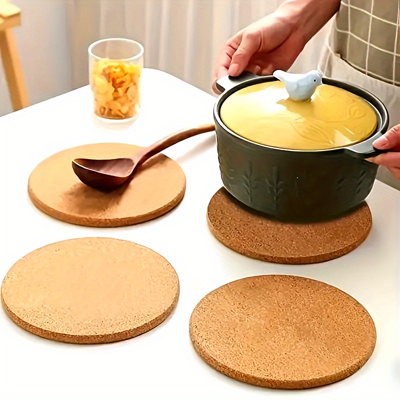4Pcs Cork Pot Mat Heat Resista - đánh giá và giá Kitchen Gadgets In Japan
