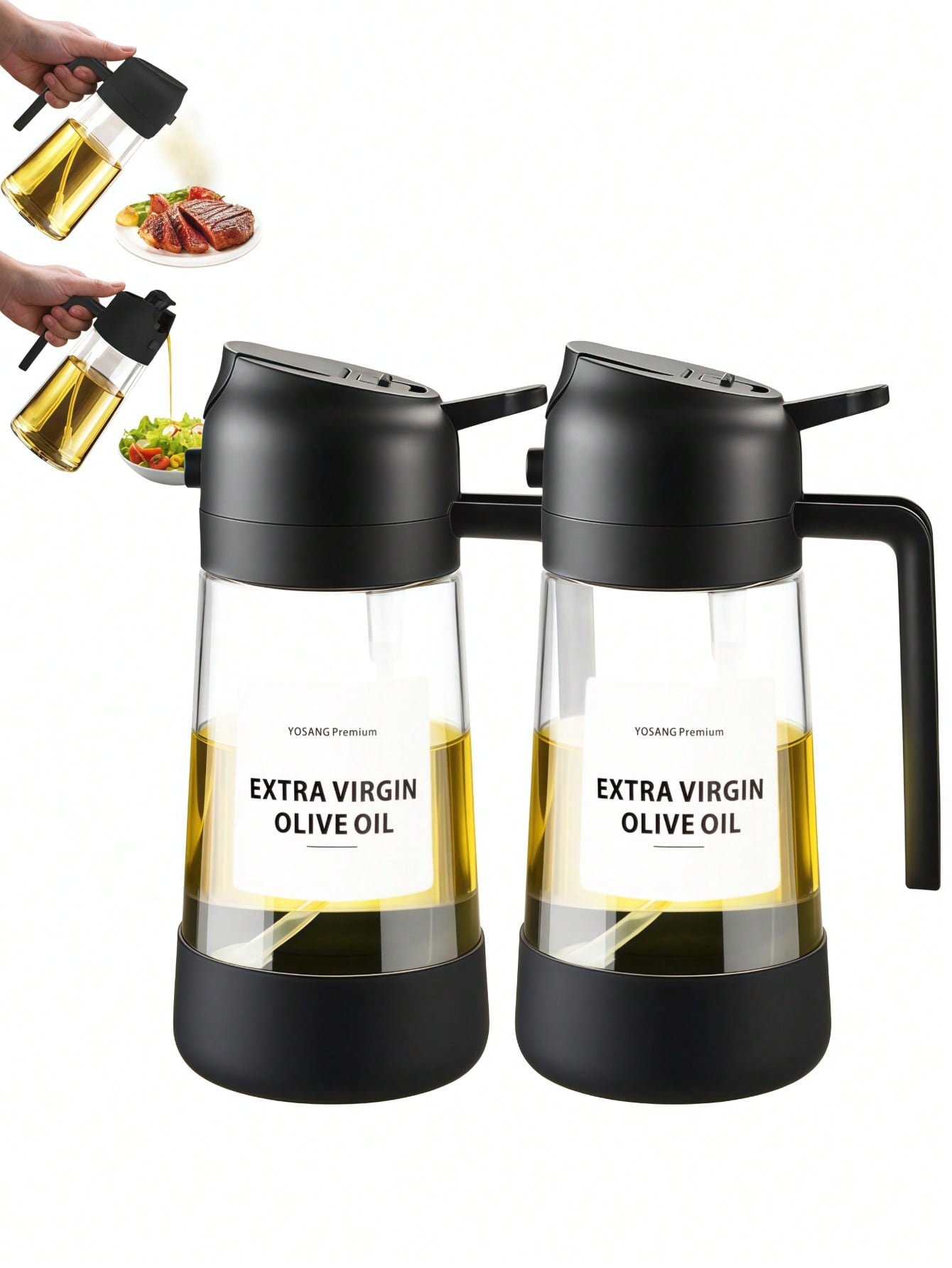 2PCS 2-In-1 Oil Sprayer & Pour - đánh giá và giá Kitchen Gadgets To Have