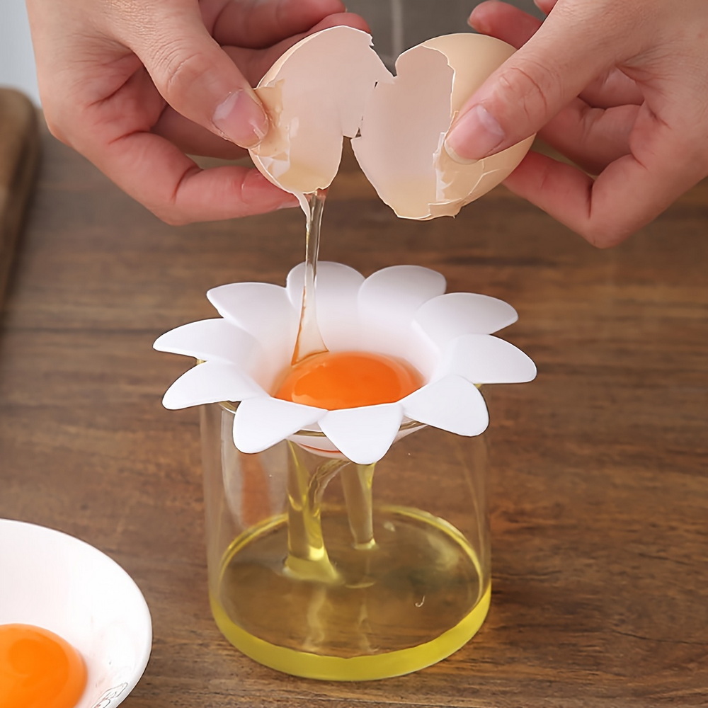 1pc/ Cute Flower Design Egg Wh - đánh giá và giá Egg Separator Tool