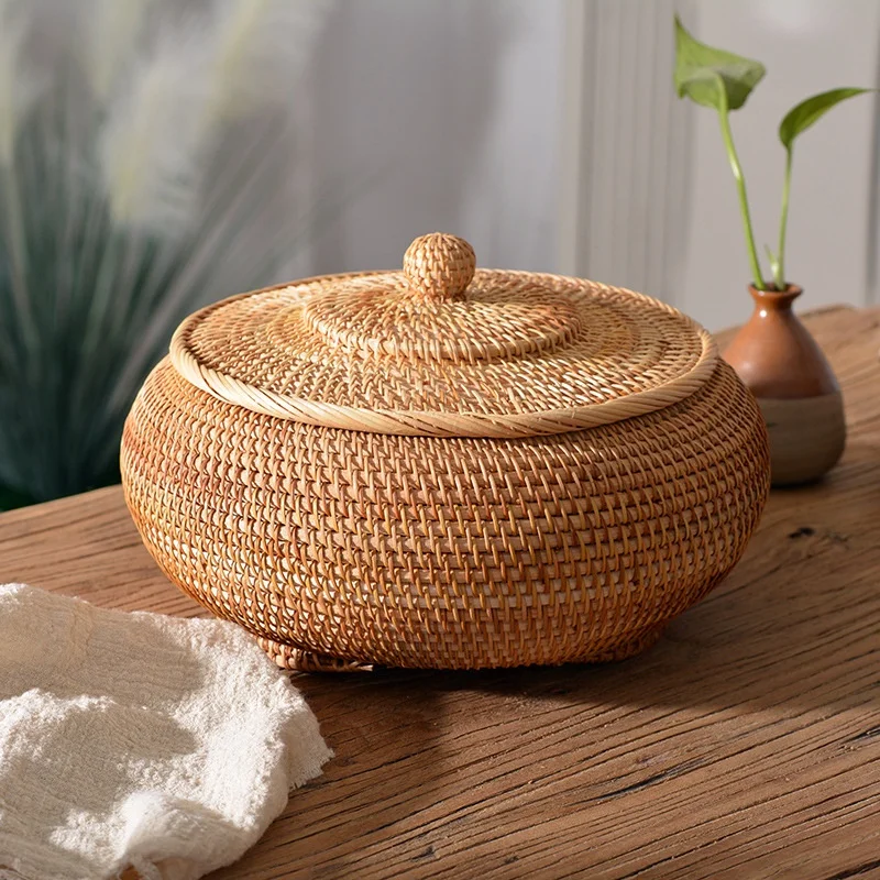 Handwoven Rattan Storage Box W - đánh giá và giá Kitchen Gadgets In Japan