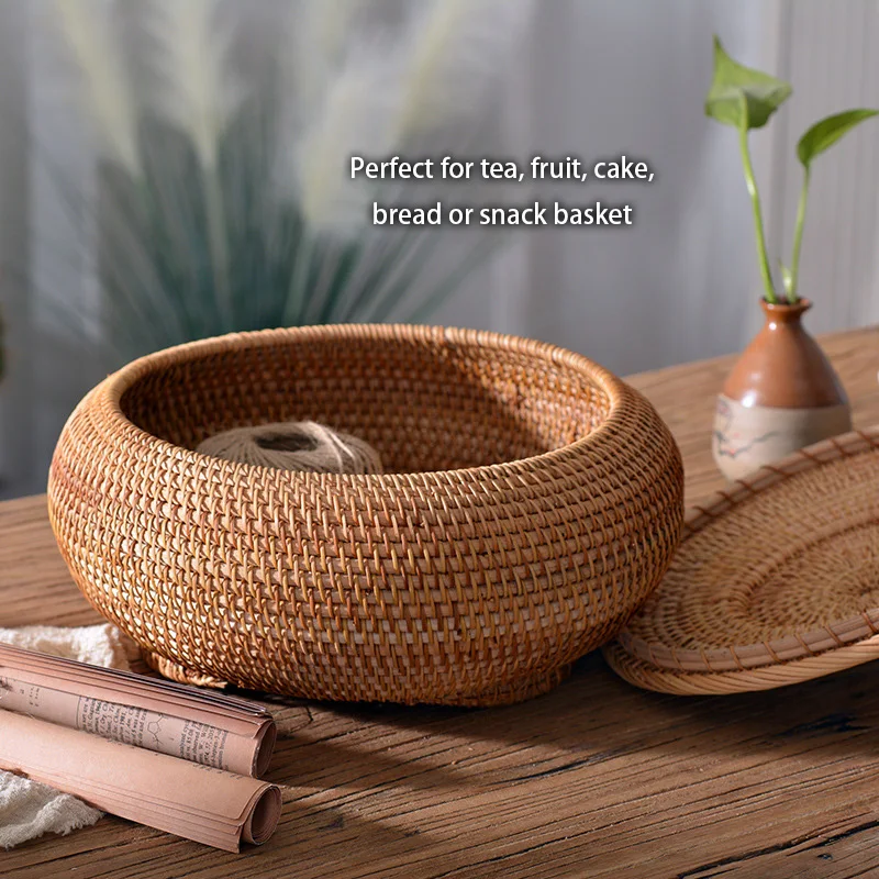 Handwoven Rattan Storage Box W - đánh giá và giá Kitchen Gadgets In Japan