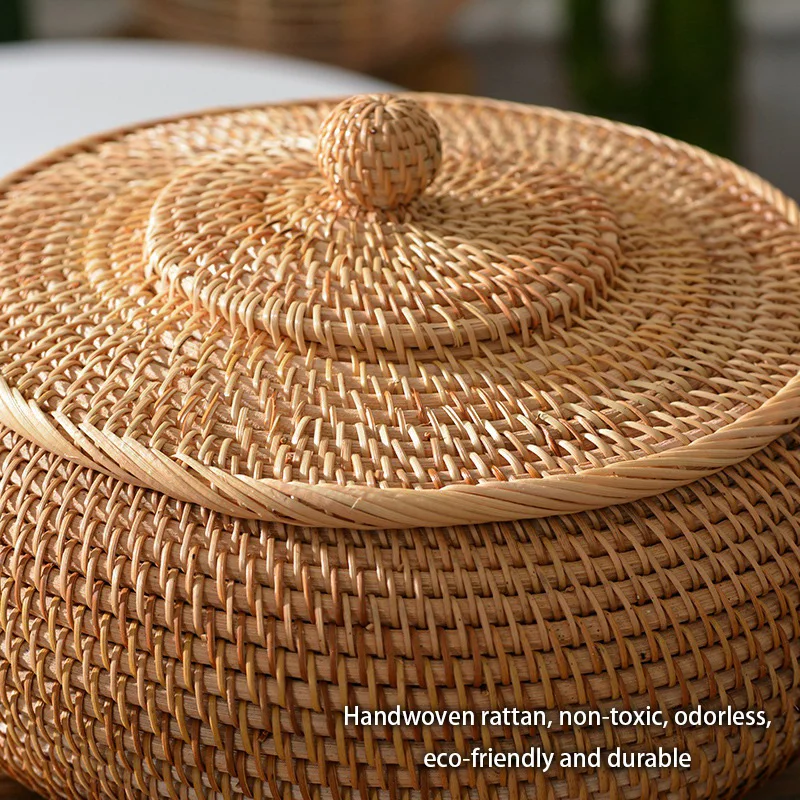 Handwoven Rattan Storage Box W - đánh giá và giá Kitchen Gadgets In Japan